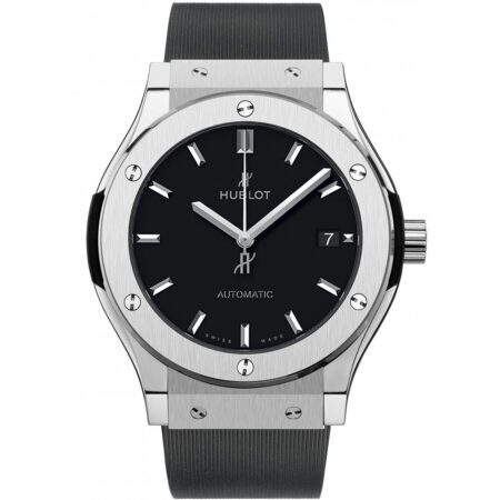 Hublot Classic Fusion 45mm Titanium Black Dial 511.NX.1171.RX Bracelet