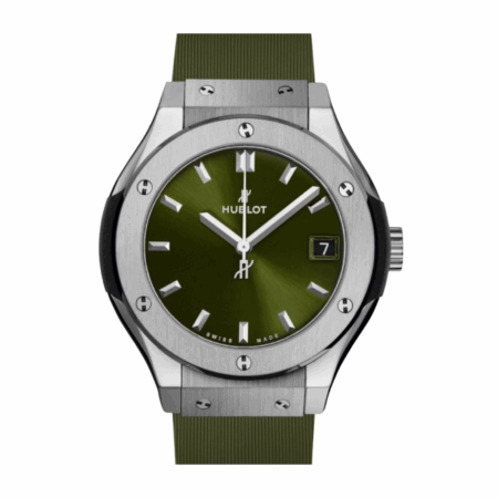 Hublot Classic Fusion Titanium Green Dial 542.NX.8970.RX