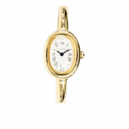 Cartier Baignoire Yellow Gold White Roman Dial WGBA0045