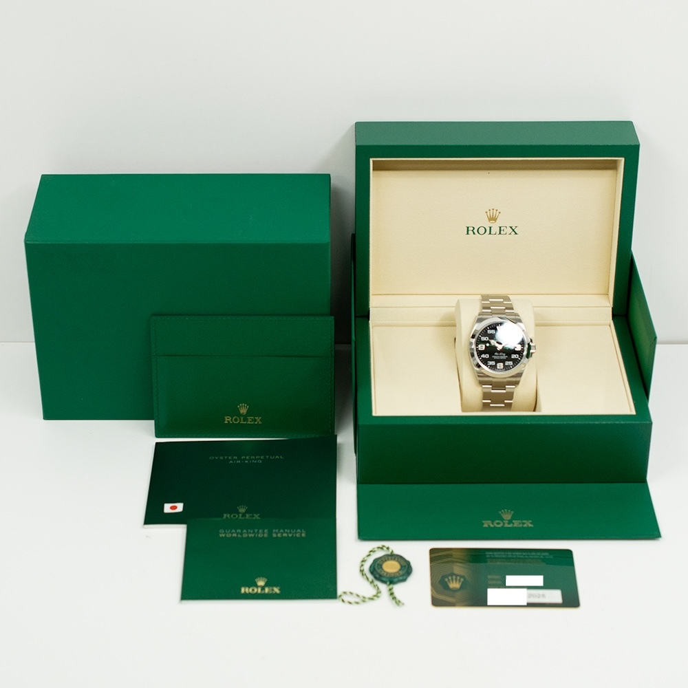 Rolex Air-King Stainless Steel Black Arabic Dial 126900