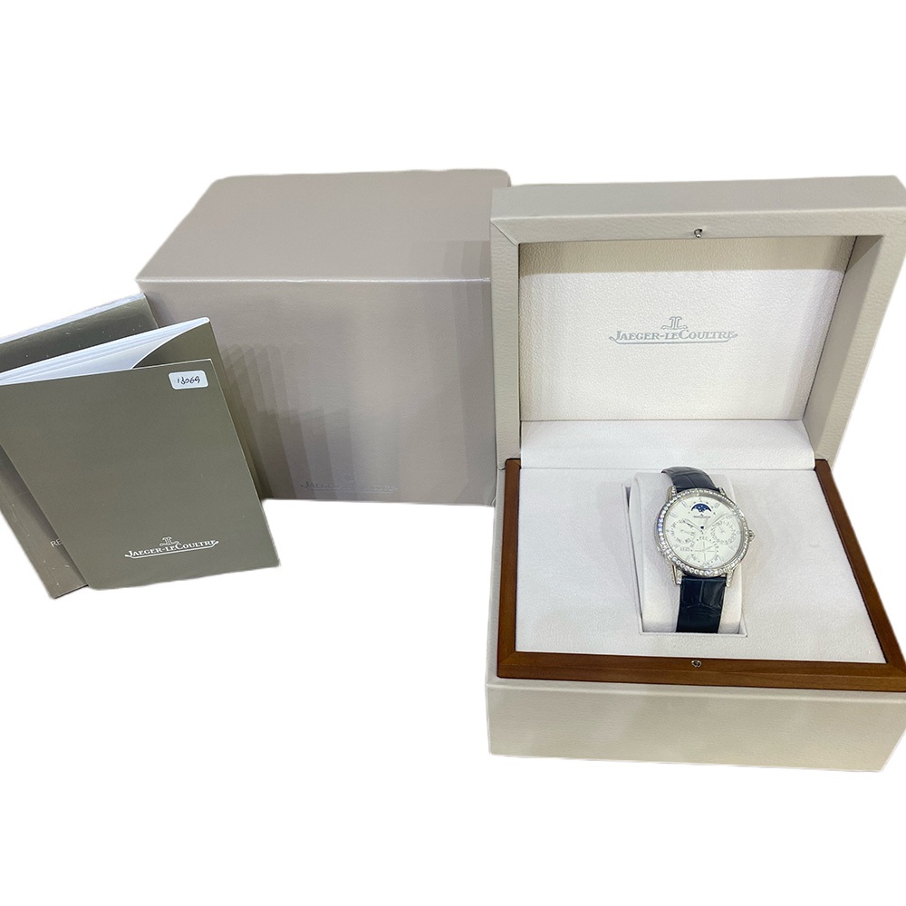 Jaeger-LeCoultre Rendez-Vous Perpetual Calendar Diamond Bezel White Gold Dial Q3493420