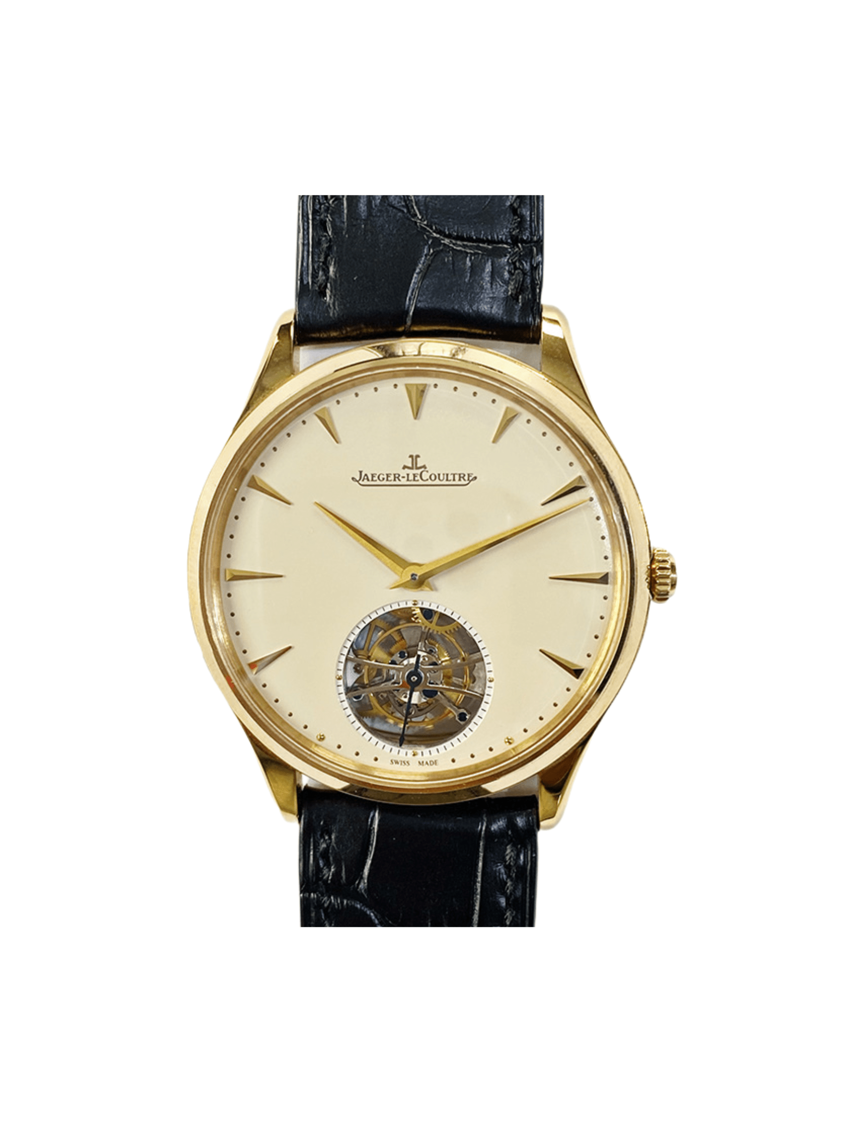 Jaeger-LeCoultre Master Ultra Thin Tourbillion Rose Gold Beige Dial Q1322410