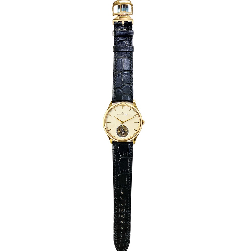 Jaeger-LeCoultre Master Ultra Thin Tourbillion Rose Gold Beige Dial Q1322410