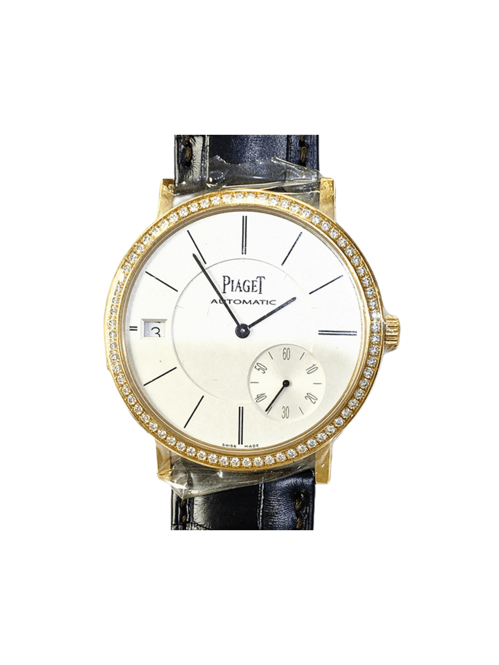 Piaget Altiplano Rose Gold Diamond Bezel Silver Dial G0A38139