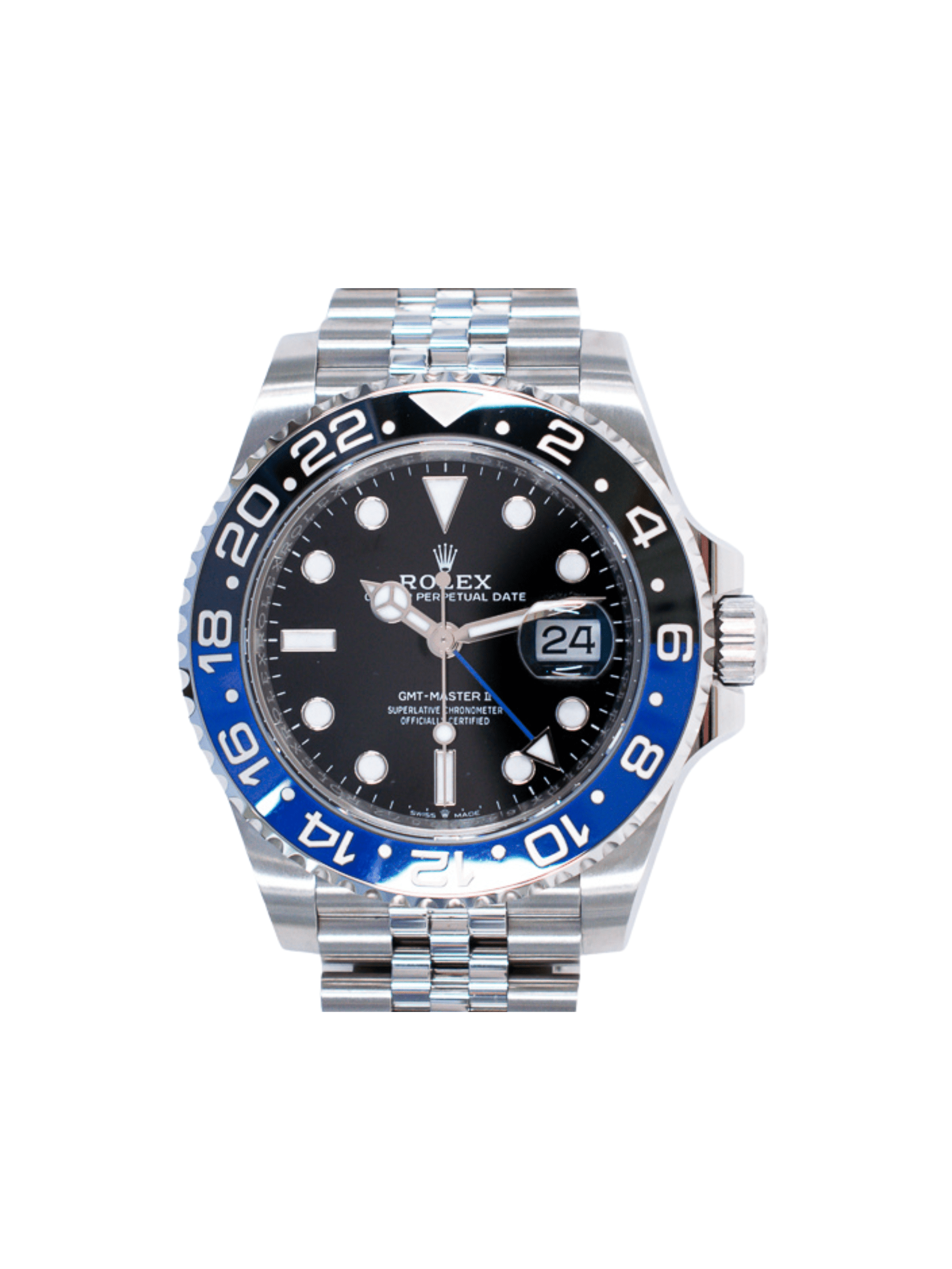 Rolex GMT-Master II Stainless Steel "Batgirl" Black Dial 126710BLNR