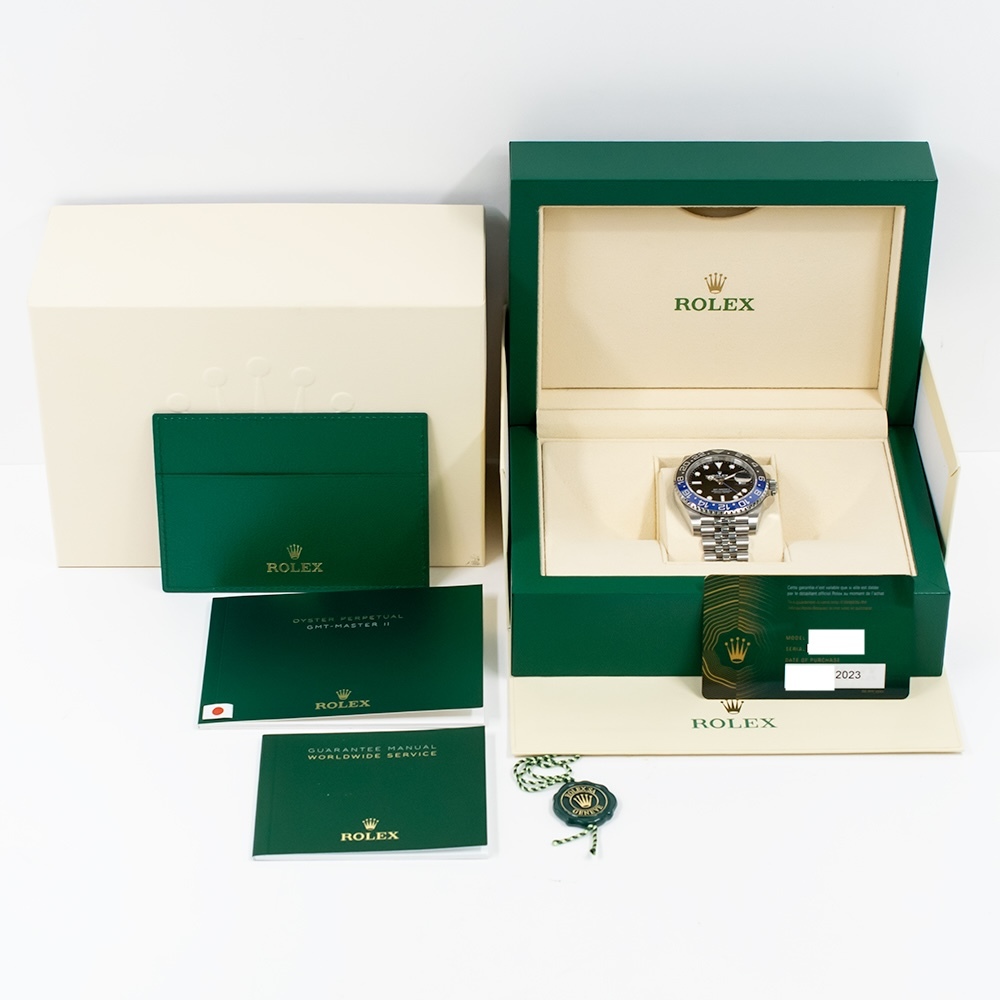 Rolex GMT-Master II Stainless Steel "Batgirl" Black Dial 126710BLNR