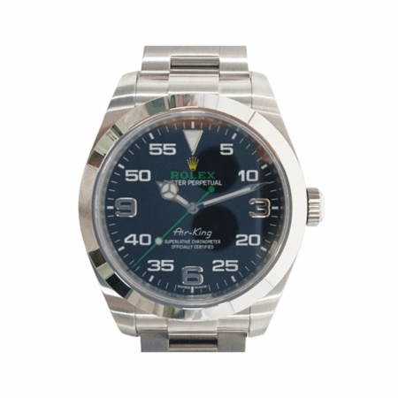 Rolex Air King Stainless Steel Black Arabic Dial 116900