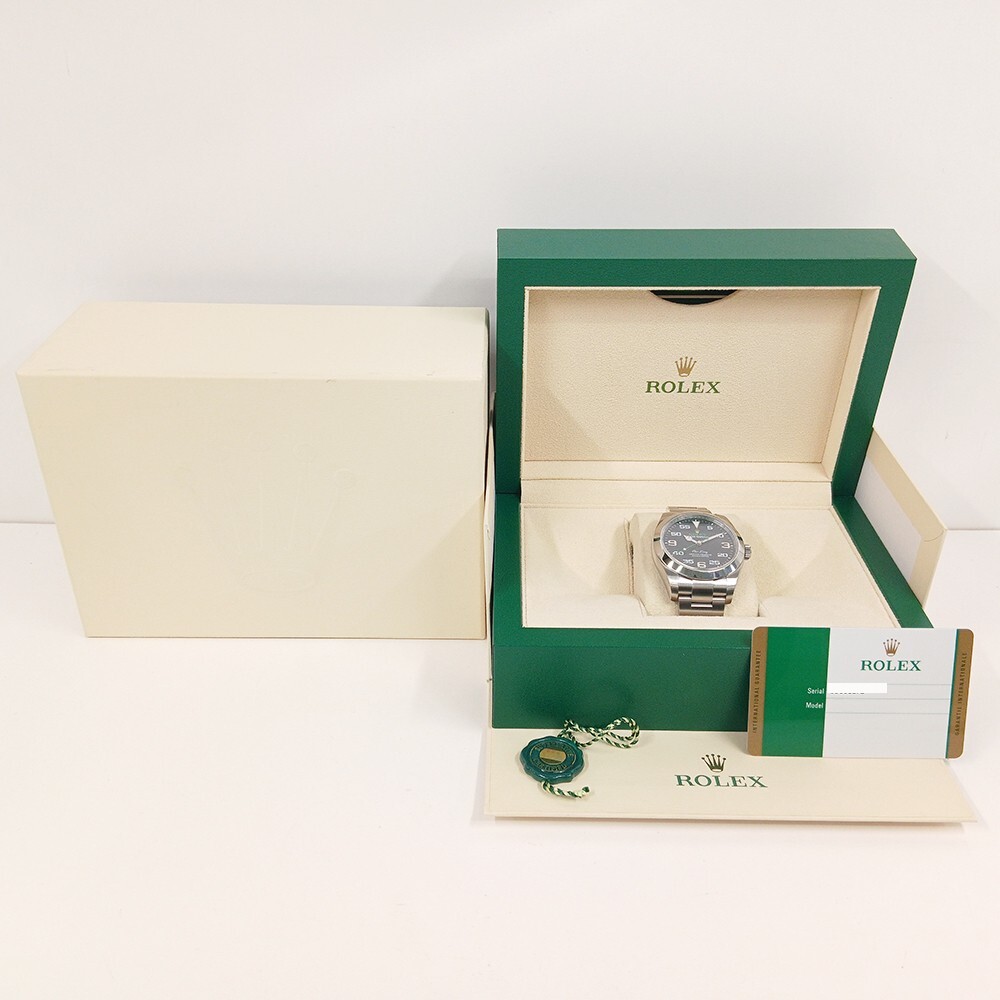 Rolex Air King Stainless Steel Black Arabic Dial 116900