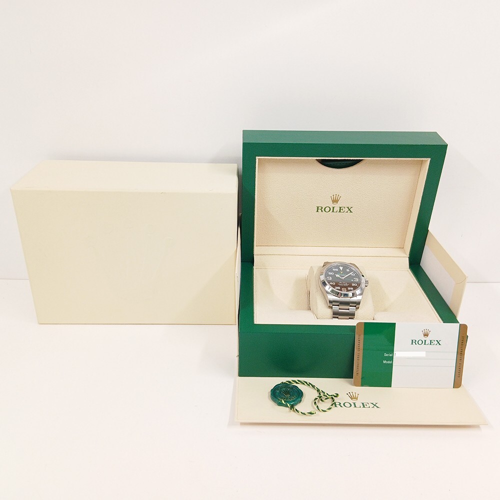 Rolex Air King Stainless Steel Black Arabic Dial 116900