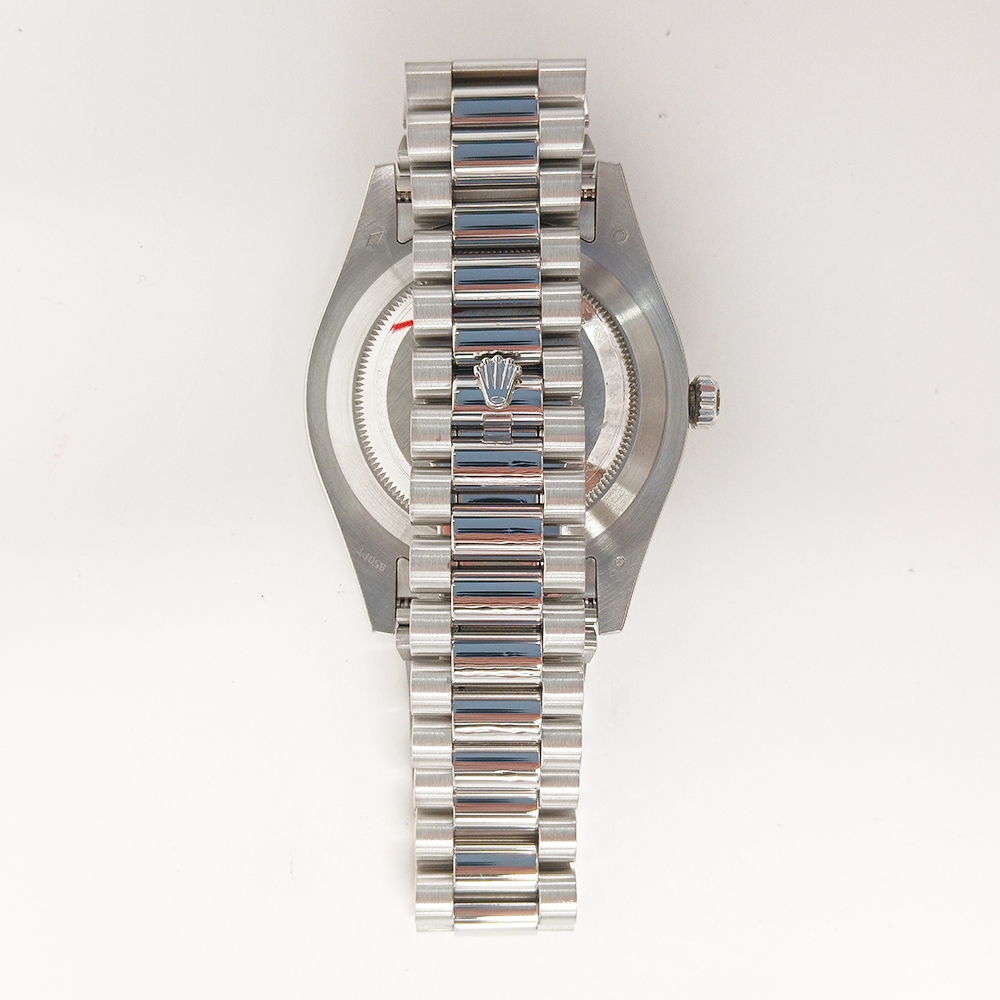 Rolex Day-Date II Platinum Ice Blue Roman Dial 218206