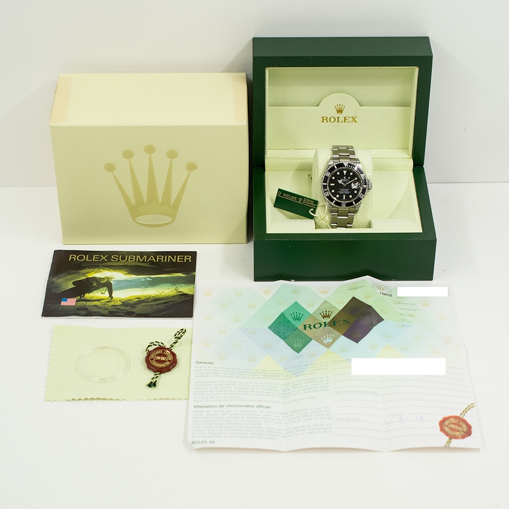 Rolex Submariner Date Stainless Steel Black Dial 16610