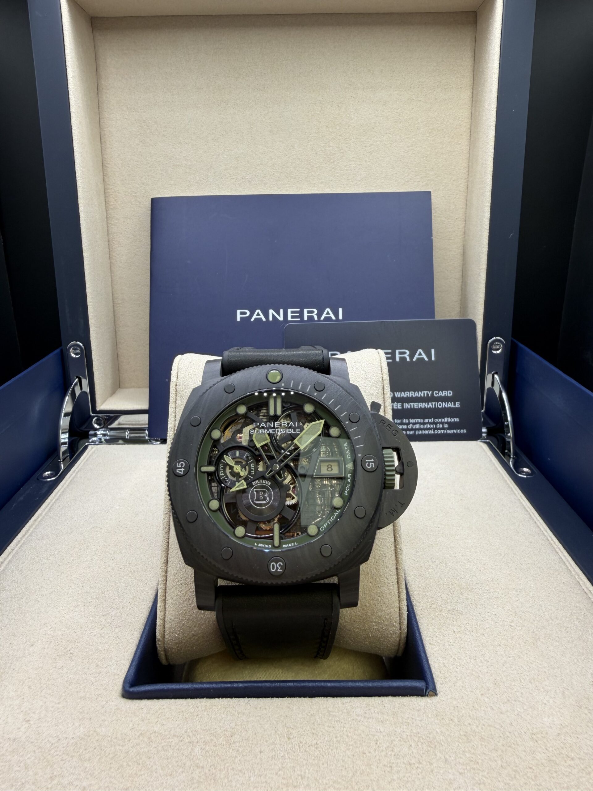 Panerai Submersible S Brabus Carbotech Black and Green Dial PAM01283