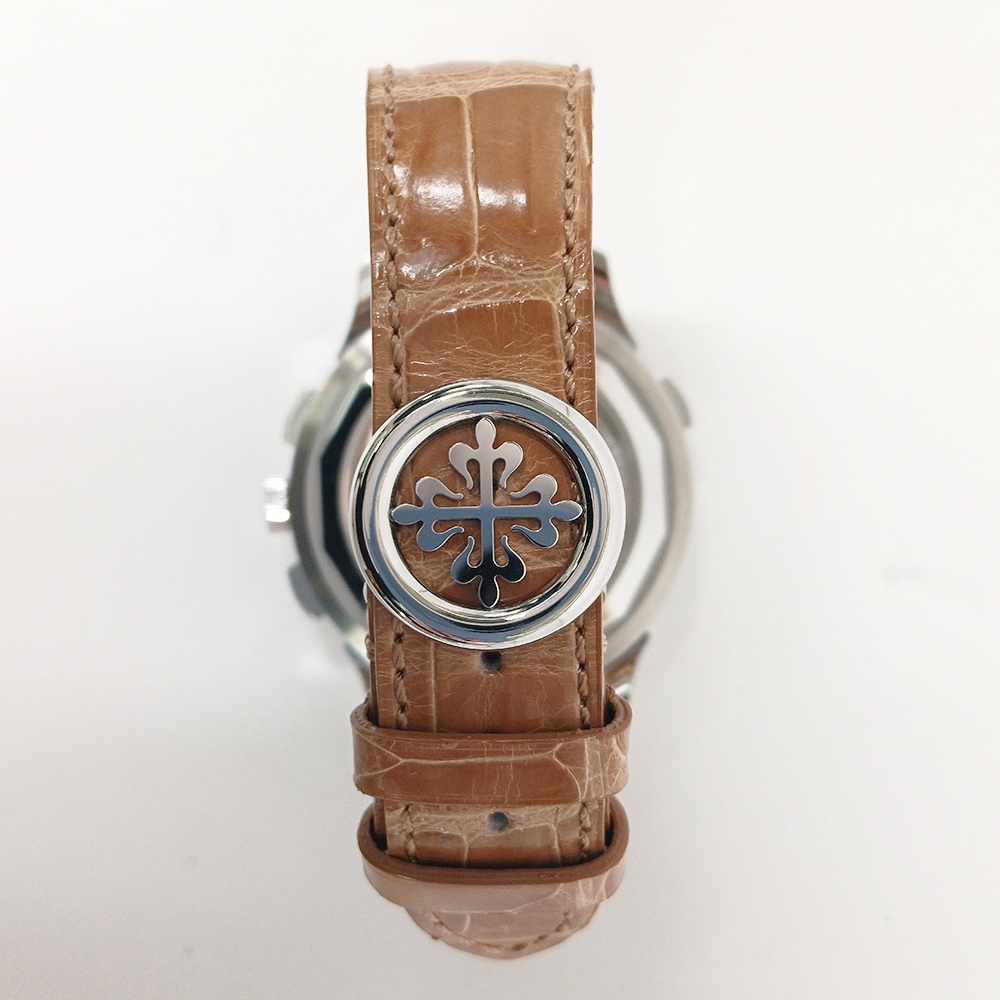 Patek Philippe World Time Chronograph Flyback Stainless Steel Rose Dial 5935A-001