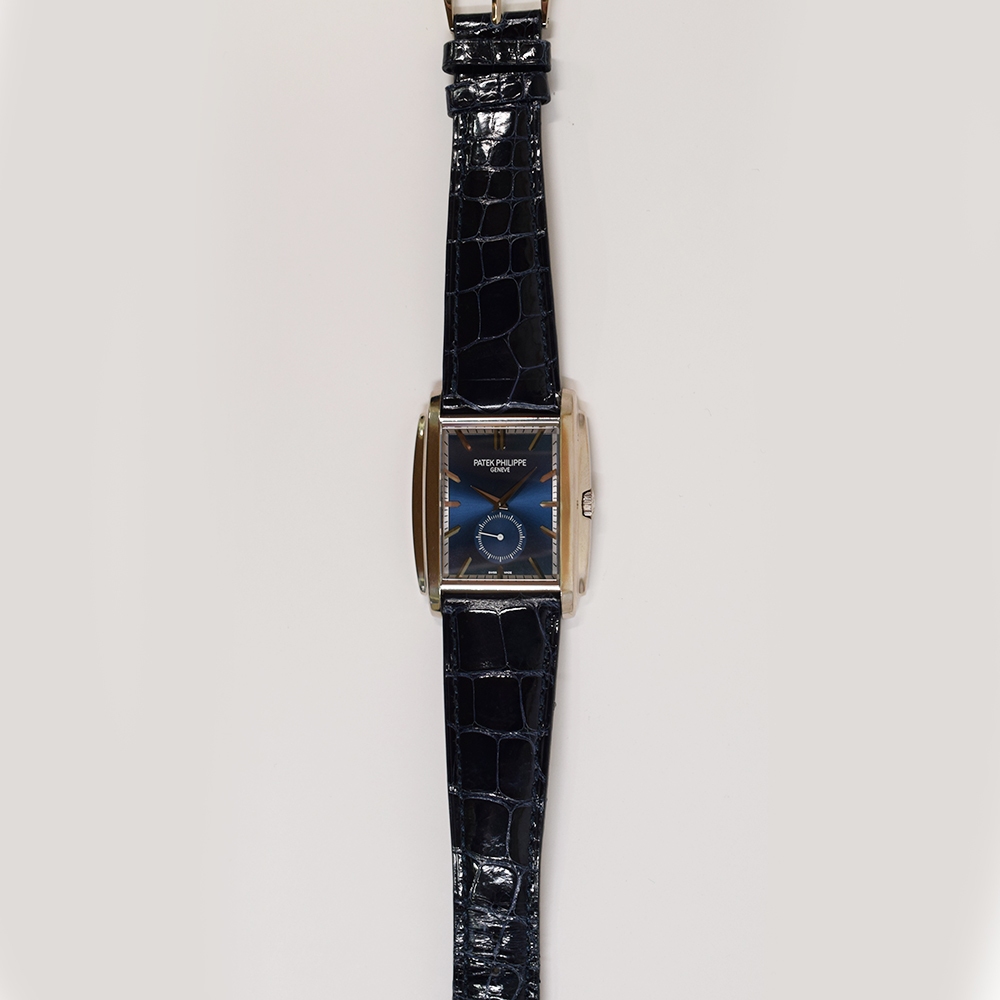 Patek Philippe Gondolo White Gold Blue Stick Dial 5124G-011