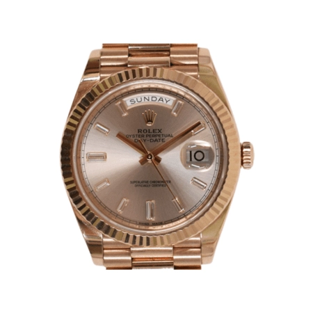 Rolex Day-Date 40 Rose Gold Sundust Diamond Dial 228235A