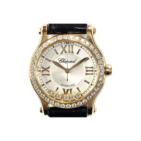 Chopard Happy Sport Rose Gold Silver Roman Dial 274893-5002