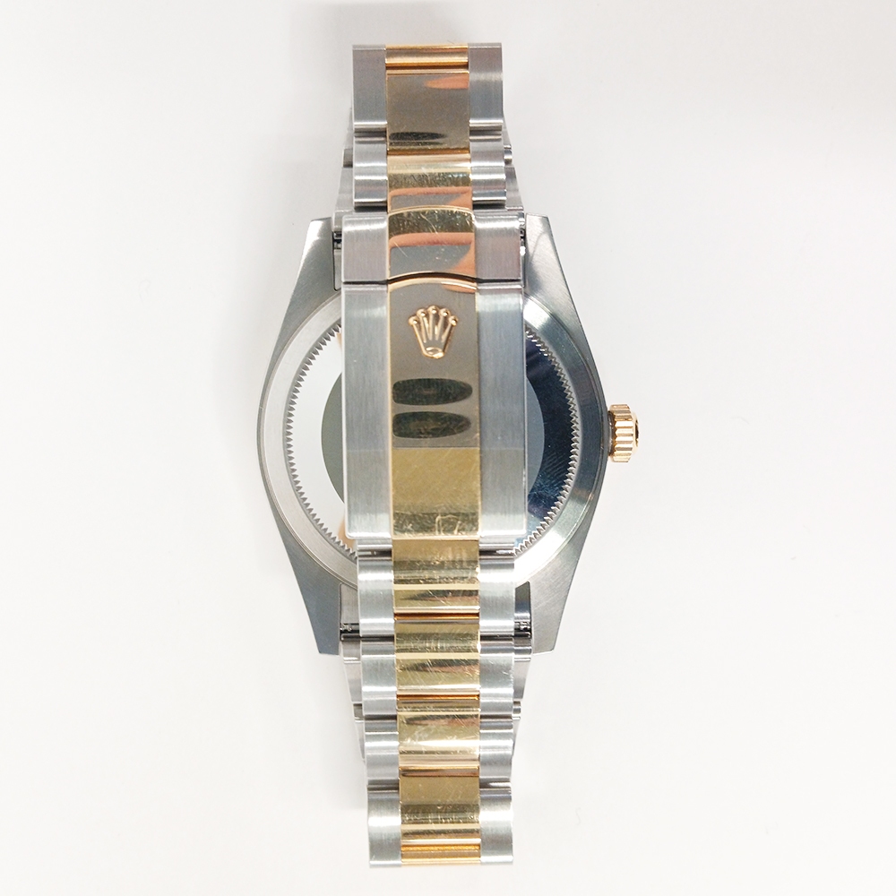 Rolex Sky-Dweller Stainless Steel Yellow Gold Black Dial 326933