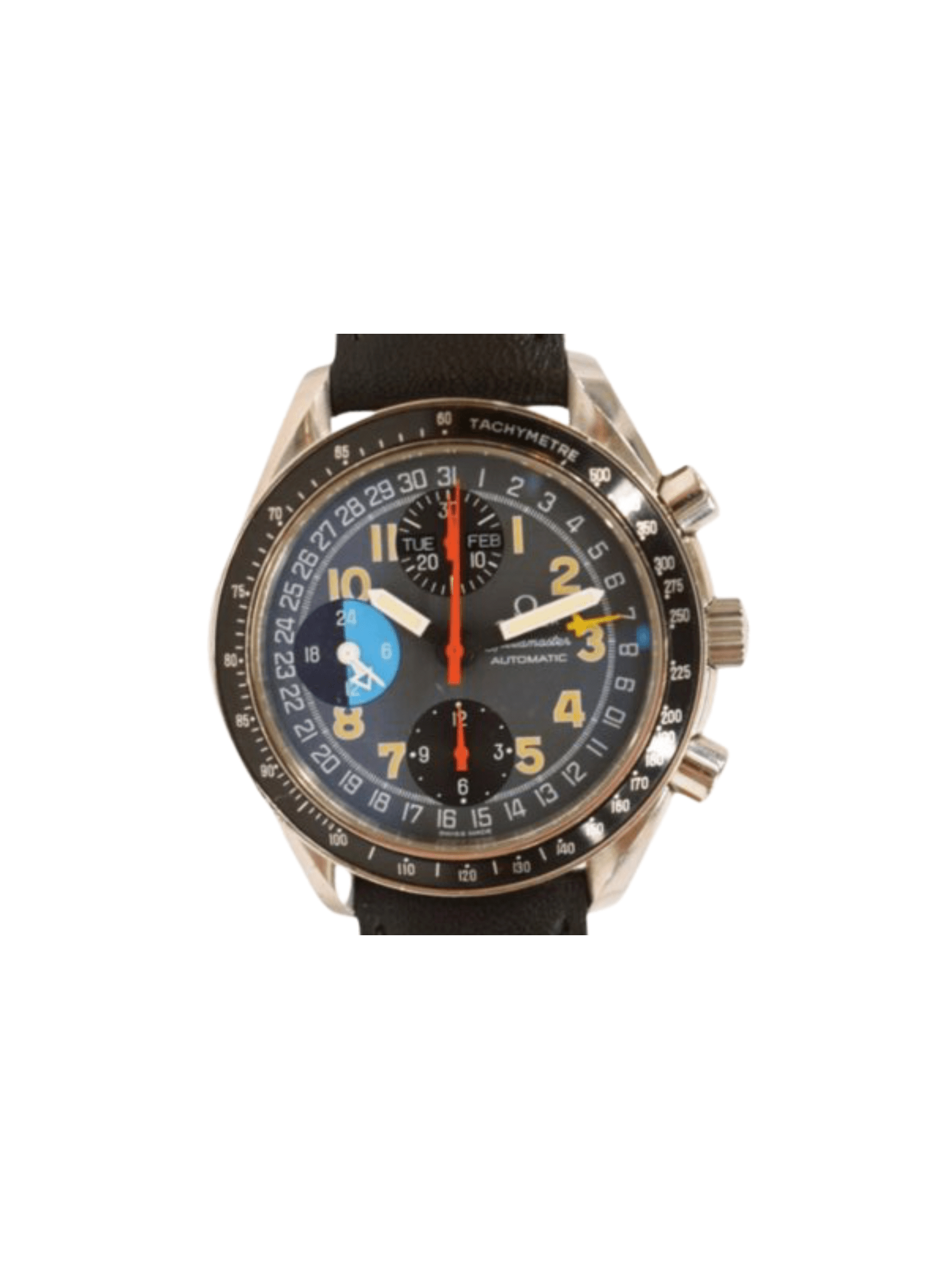 Omega Speedmaster Date Stainless Steel Black Dial 38205326