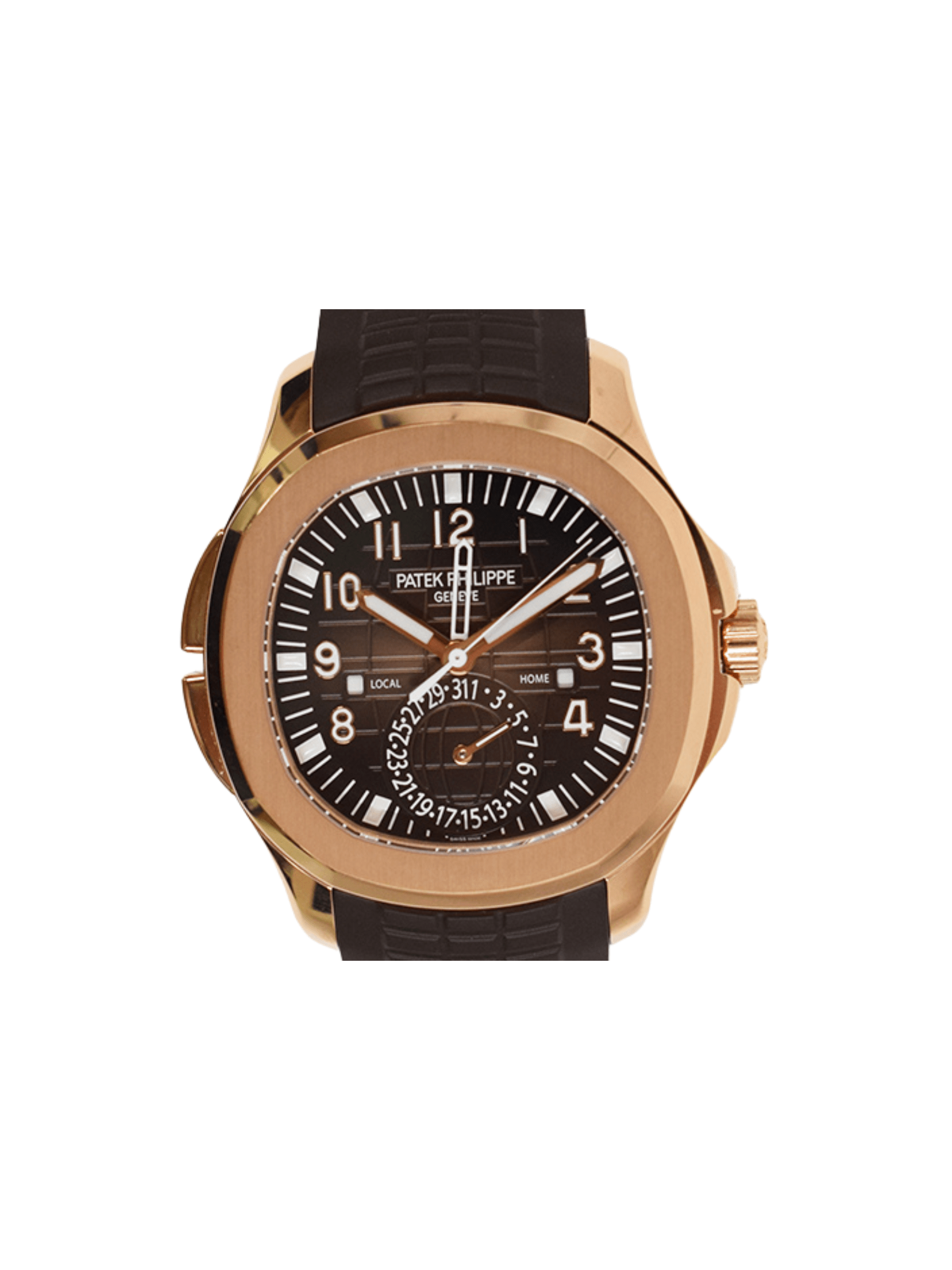 Patek Philippe Aquanaut Travel Time Rose Gold Brown Arabic Dial 5164R-001
