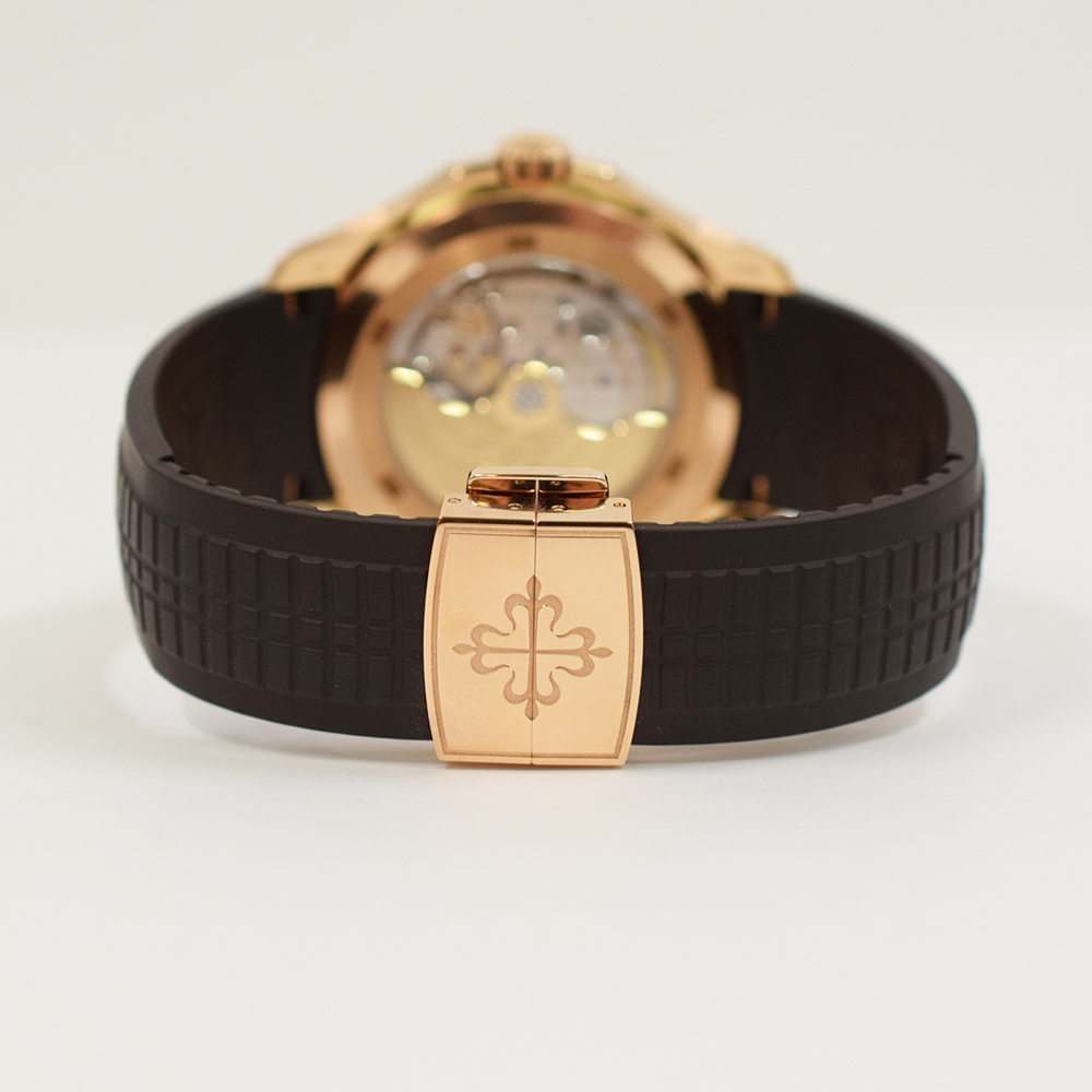 Patek Philippe Aquanaut Travel Time Rose Gold Brown Arabic Dial 5164R-001