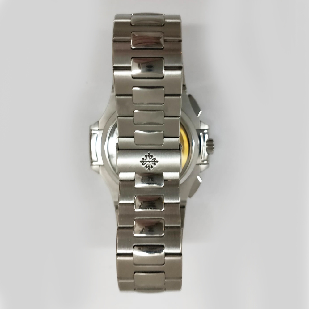 Patek Philippe Nautilus Flyback Chronograph Stainless Steel Blue Stick Dial 5980/1A-001