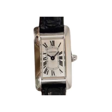 Cartier Tank Américaine Stainless Steel Silver Roman Dial WSTA0032