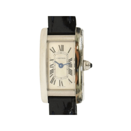 Cartier Tank Américaine Stainless Steel Silver Roman Dial WSTA0032