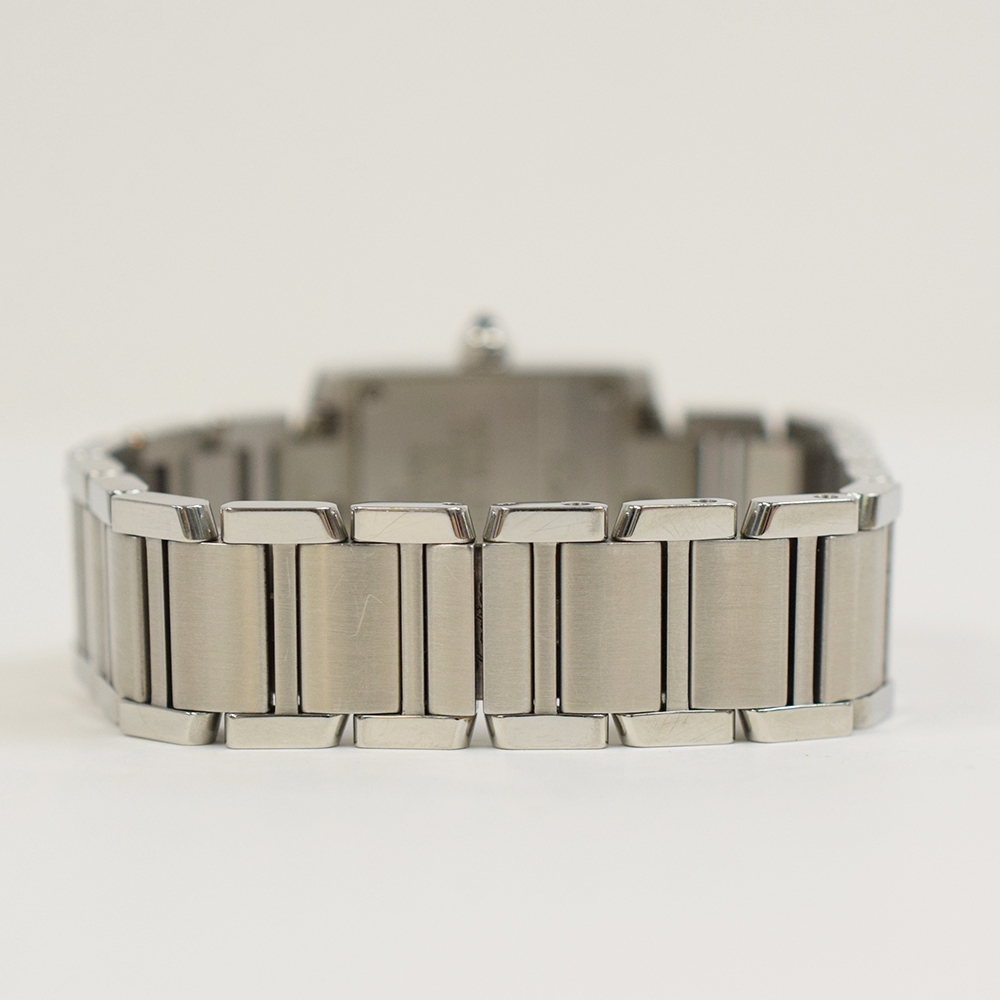 Cartier Tank Francaise Stainless Steel Silver Roman Dial W51008Q3