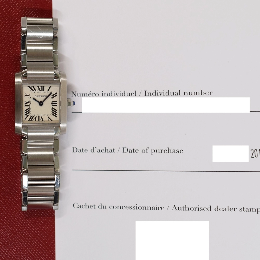 Cartier Tank Francaise Stainless Steel Silver Roman Dial W51008Q3