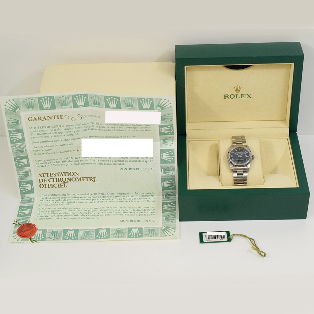 Rolex Datejust 31 Stainless Steel Blue Roman Dial 78240