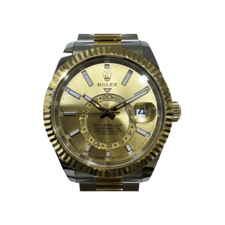 Rolex Sky-Dweller Stainless Steel and Yellow Gold Champagne Dial 336933