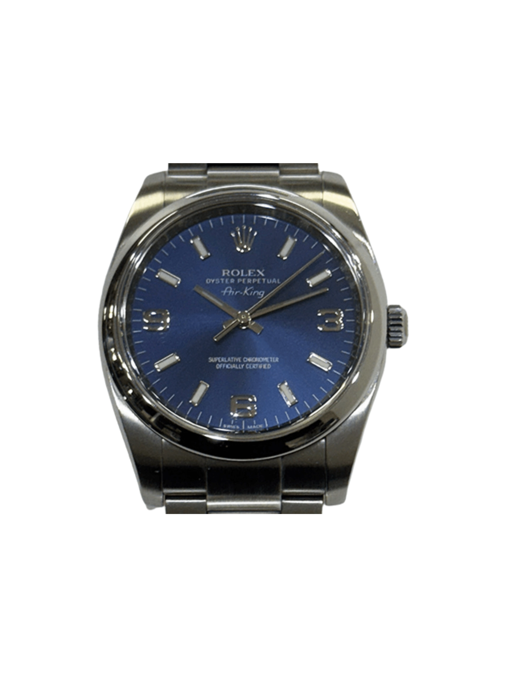 Rolex Air-King Stainless Steel Blue Dial 114200