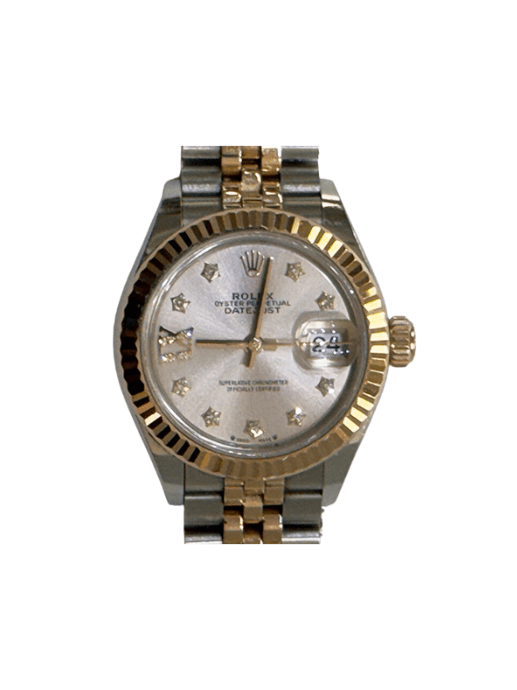 Rolex Lady-Datejust Stainless Steel and Rose Gold Pink Star Diamond 279171