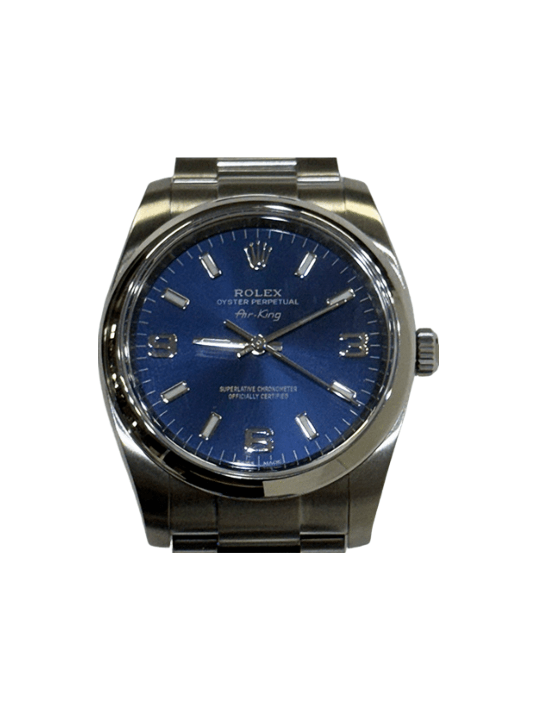 Rolex Air-King Stainless Steel Blue Dial 114200