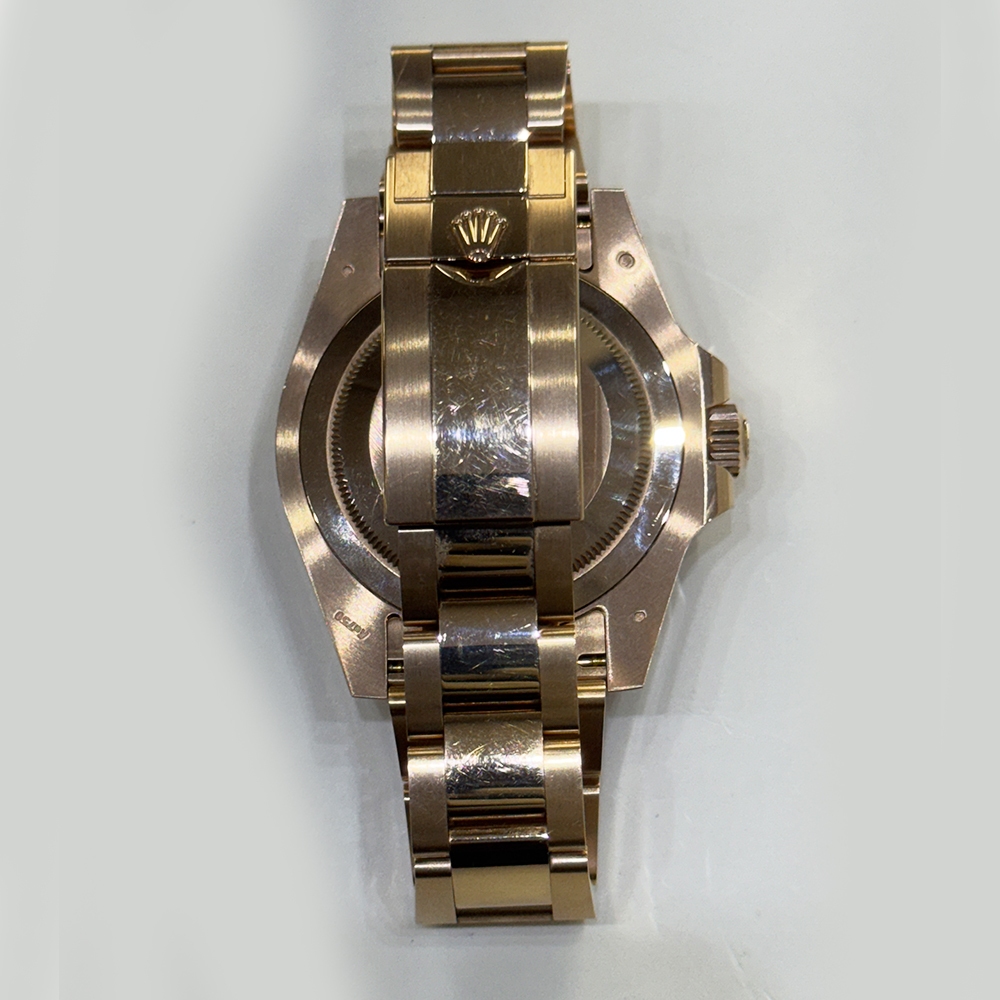 Rolex GMT-Master II Rose Gold "Root Beer" Black Dial 126715CHNR