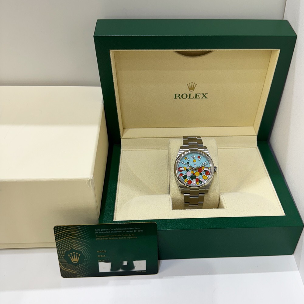 Rolex Oyster Perpetual 41 Stainless Steel "Celebration" Dial 124300