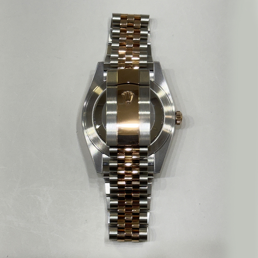 Rolex Datejust 41 Stainless Steel and Rose Gold "Sundust" Diamond Dial 126331