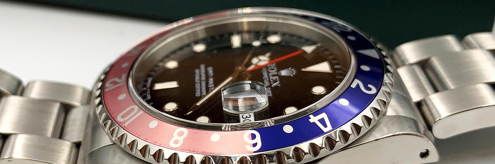 stainless steel Rolex GMT-Master II Batman
