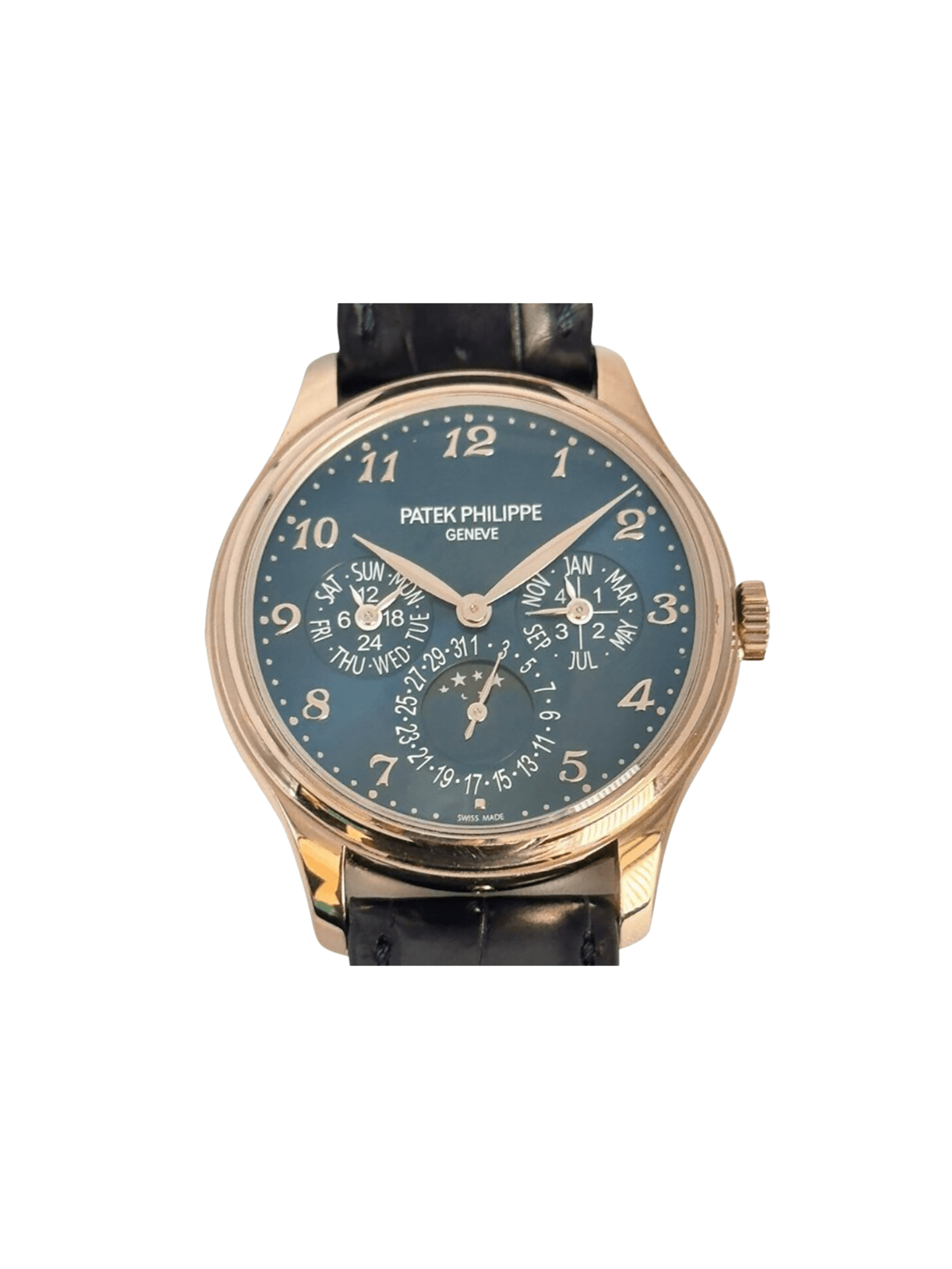 Patek Philippe Perpetual Calendar Grand Complications White Gold Blue Arabic Dial 5327G-001
