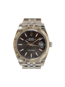 Rolex Datejust 41 Stainless Steel/ White Gold Black Dial 126334
