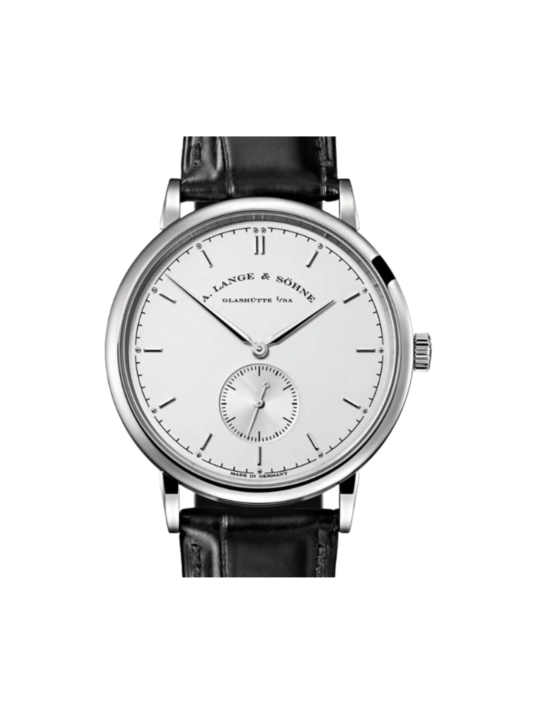 A. Lange & Söhne Saxonia White Gold Silver Stick Dial 216.026