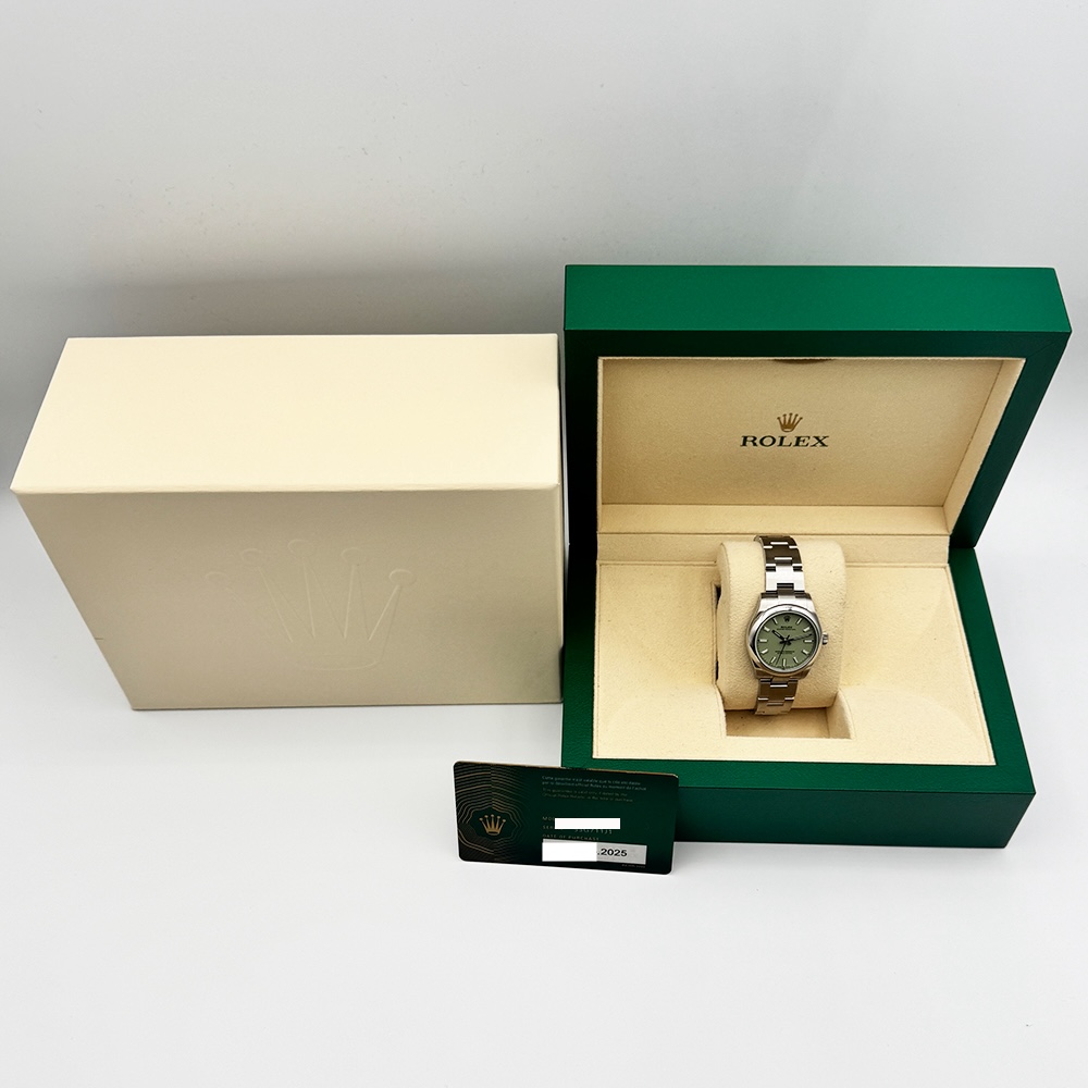 Rolex Oyster Perpetual 31 Stainless Steel Pistachio Dial 277200