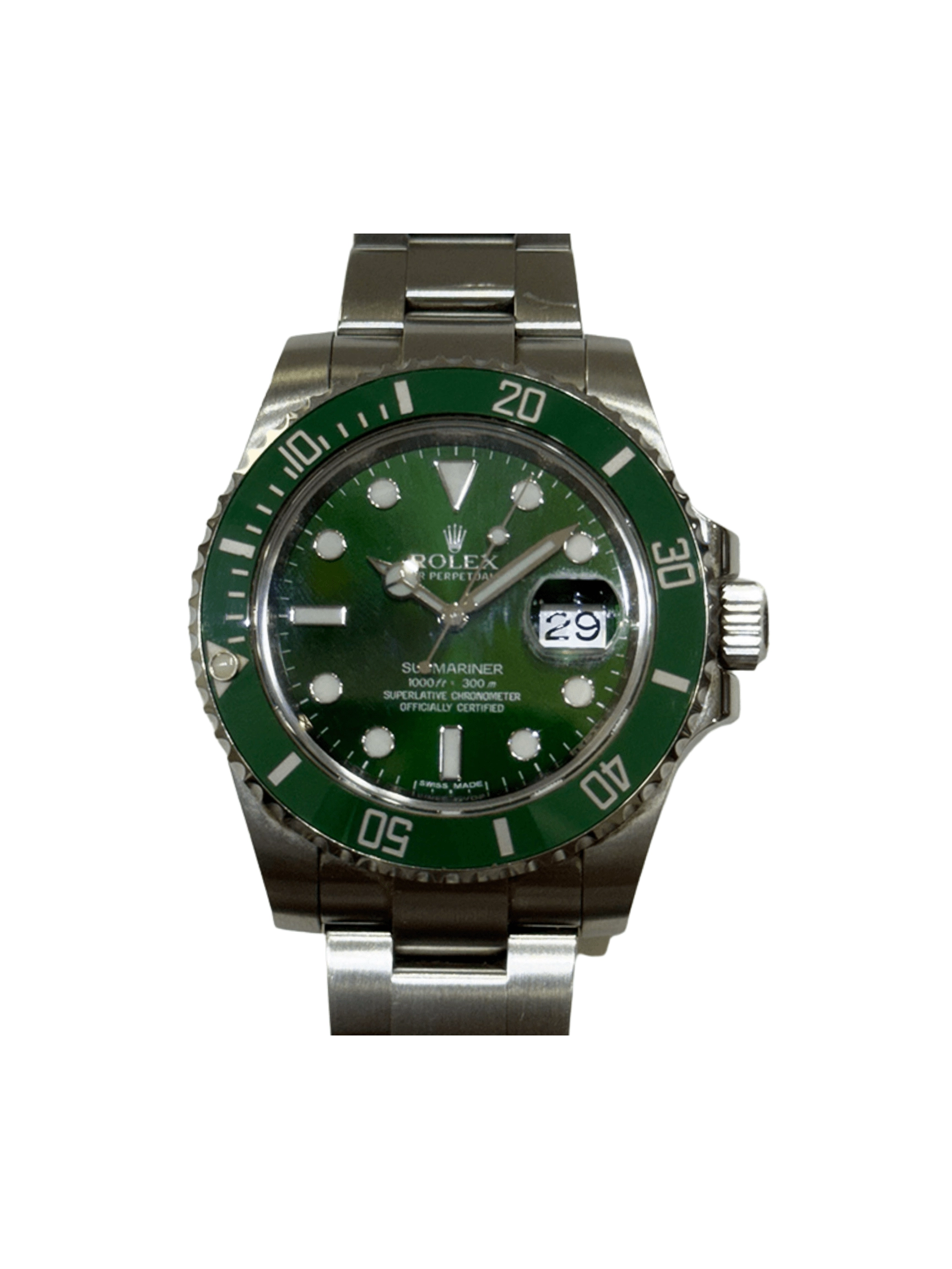 Rolex Submariner Date "Hulk" Stainless Steel Green Dial 116610LV