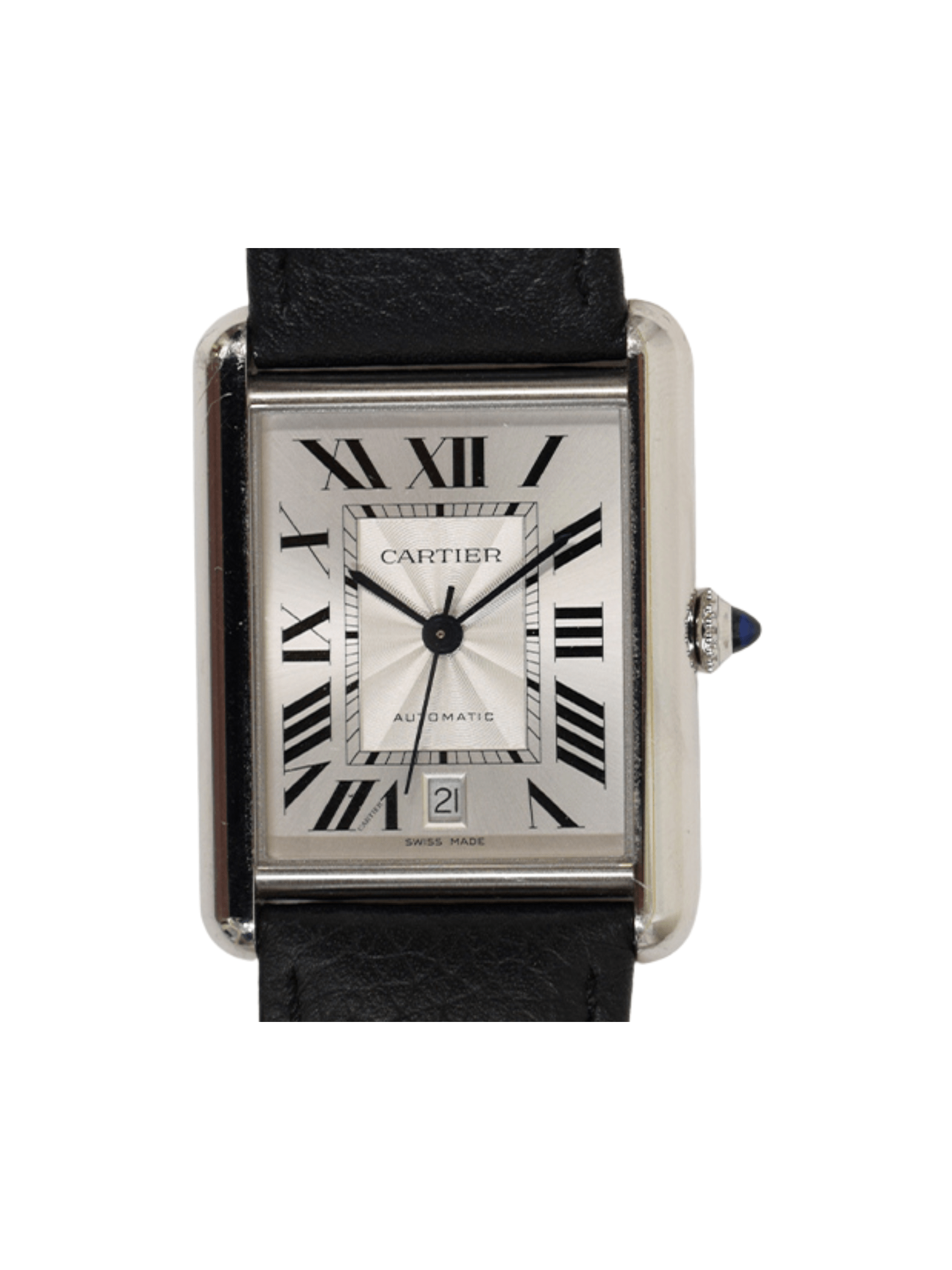 Cartier Tank Must XL Stainless Steel Silver Roman Dial WSTA0040