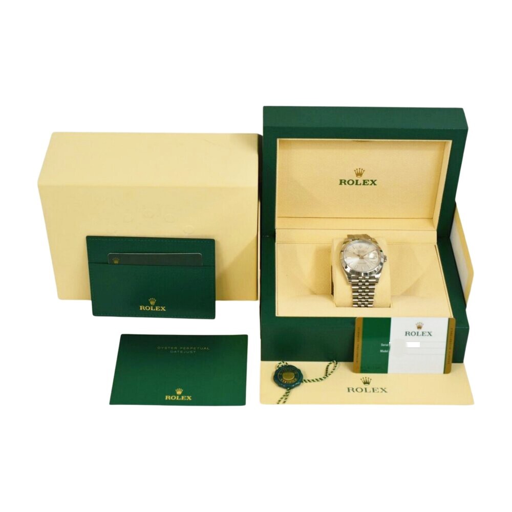 Rolex Datejust Stainless Steel Silver Stick Dial 126300