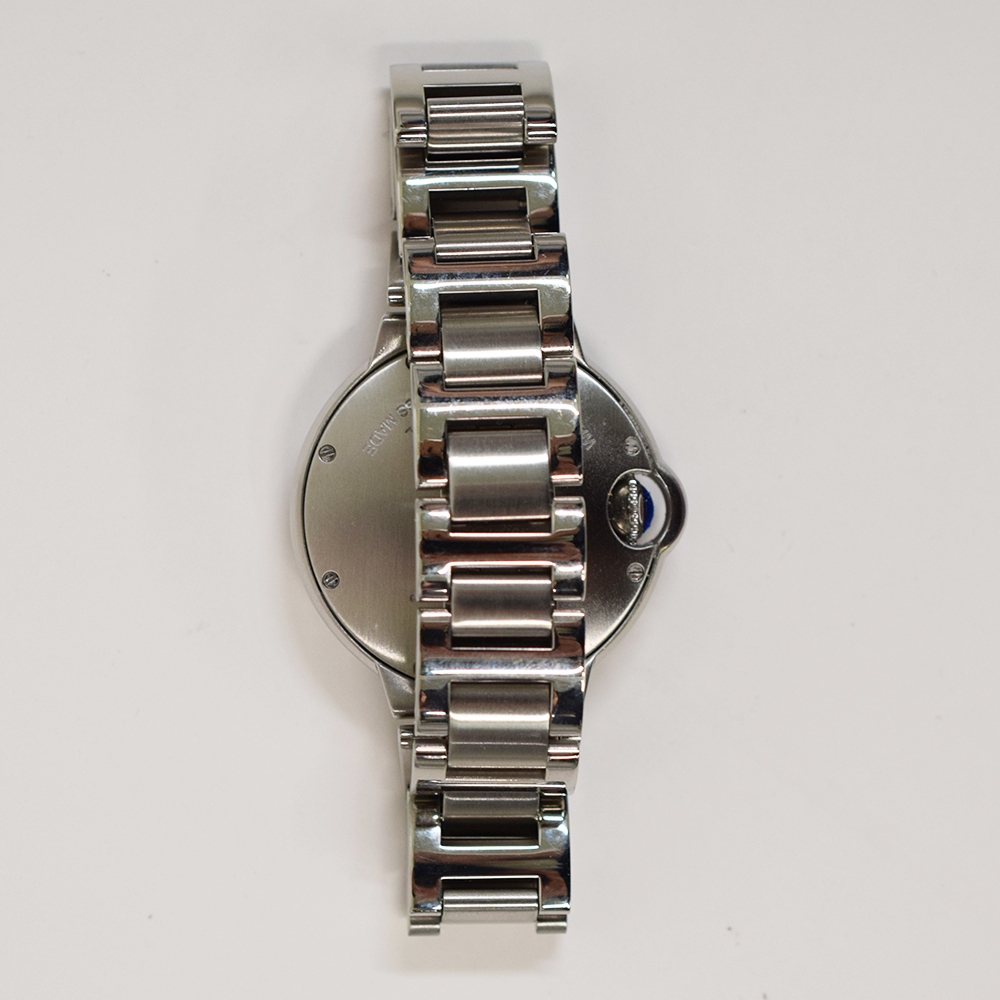 Cartier Ballon Bleu Stainless Steel Pink Roman Dial W6920100