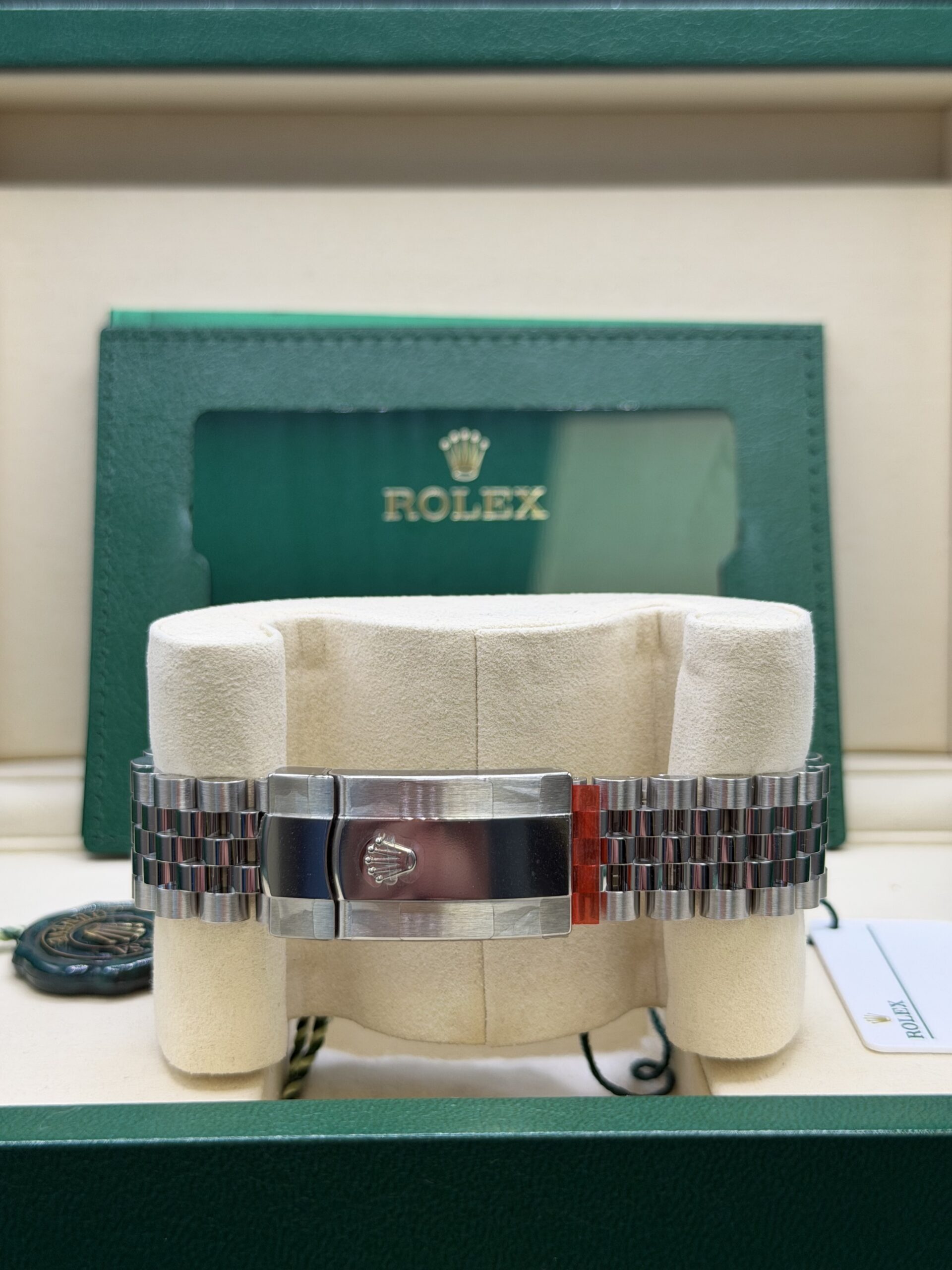 Rolex Datejust 41 Stainless Steel and White Gold Blue Diamond Dial 126334