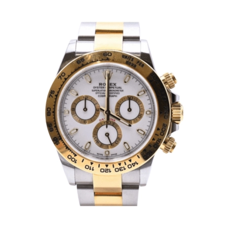 Rolex Daytona Stainless Steel and Yellow Gold White Dial 116503