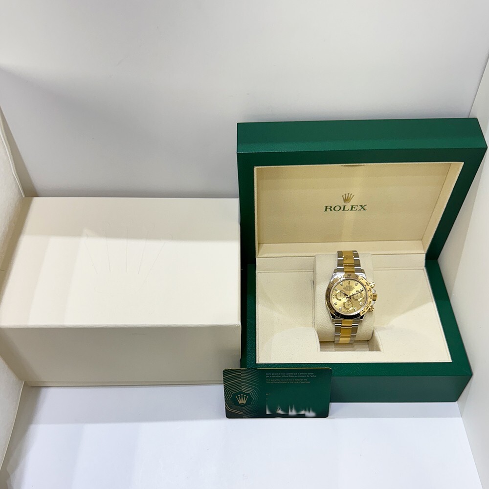 Rolex Daytona Stainless Steel and Yellow Gold Champagne Dial 116503G