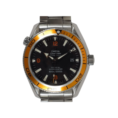 Omega Seamaster Planet Ocean Stainless Steel Orange Bezel Black Dial 232.30.42.21.01.002